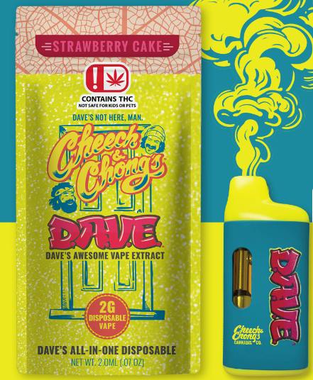 $25 | 2G D.A.V.E. Cheech and Chong | Tribe | Strawberry Cake