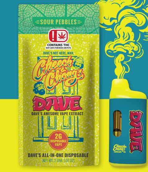 $25 | 2G D.A.V.E. Cheech and Chong | Tribe | Sour Pebbles