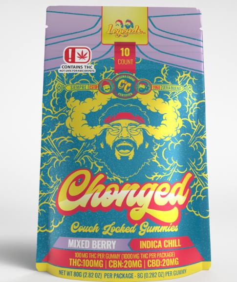 $20 | 1,000mg 5:1:1 THC/CBD/CBN Chonged Gummies | Tribe | Mixed Berry