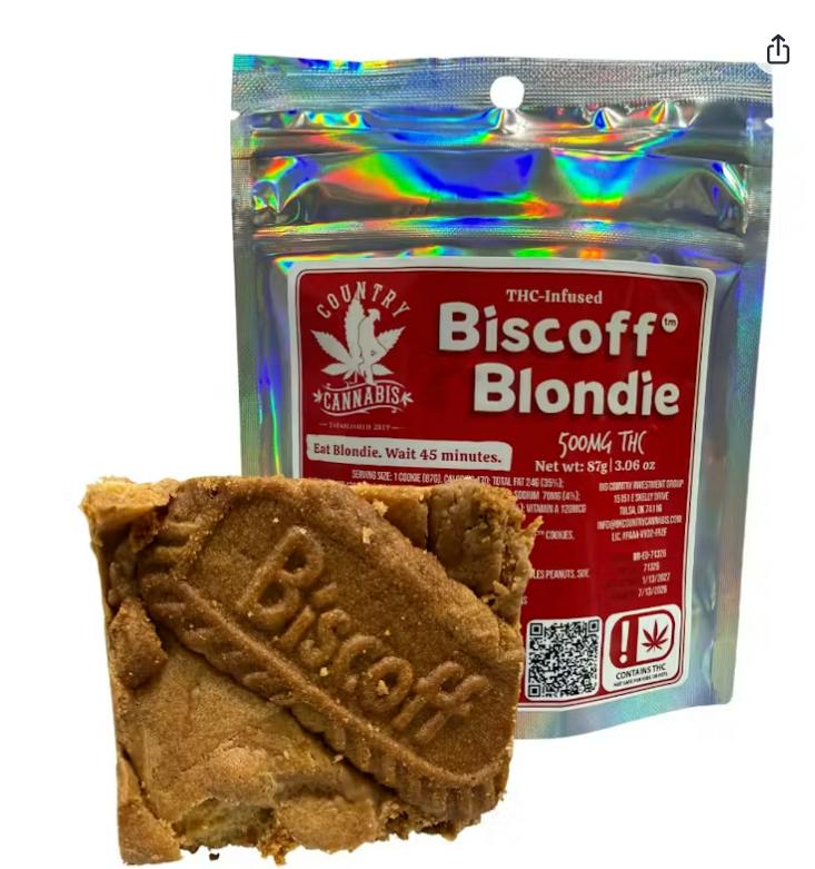 $12 | 500MG Biscoff Blondie | Country Cannabis