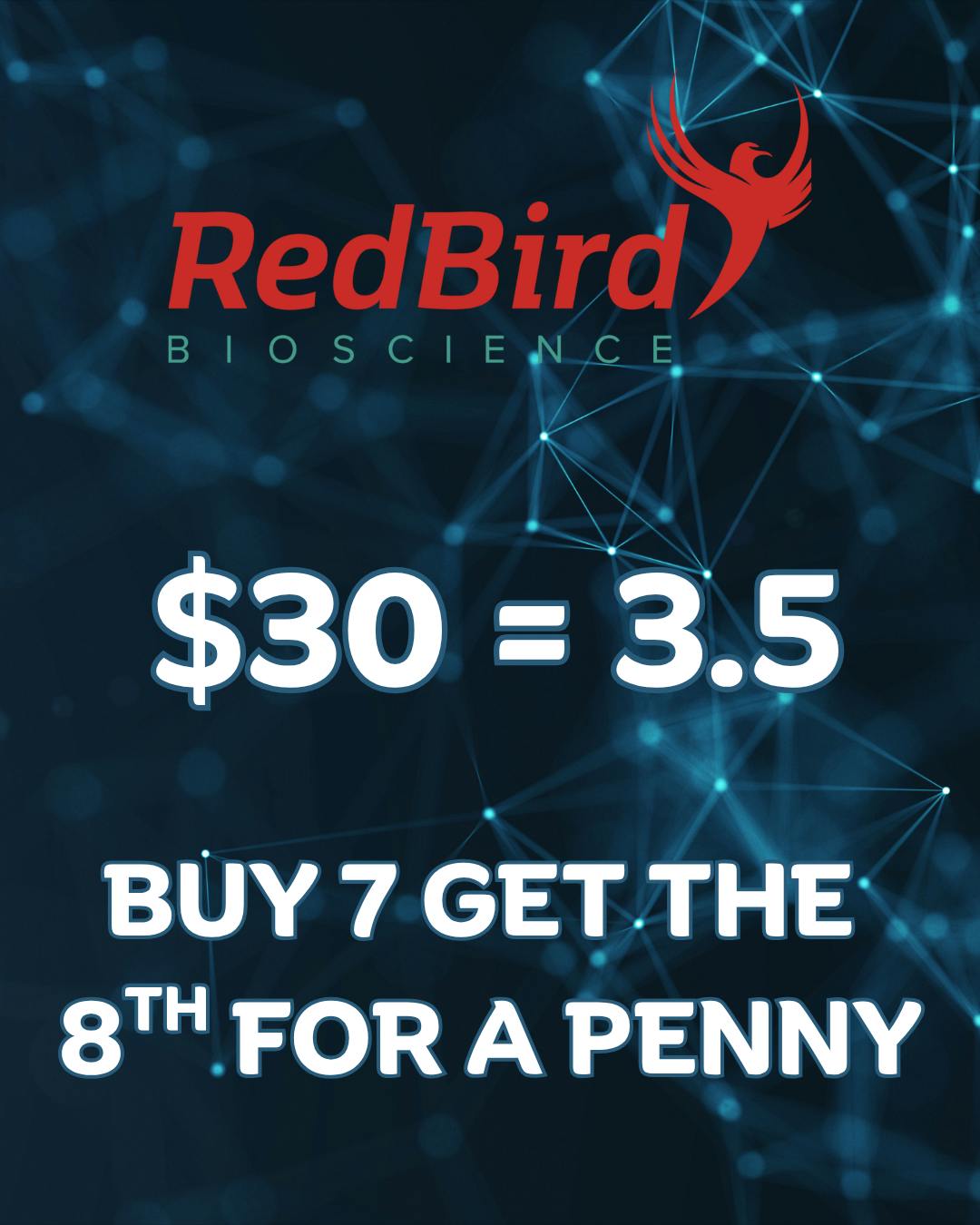 MOB | $30 Eighth Flower | RedBird Bioscience | B# MOB-260811-5-A (11446)