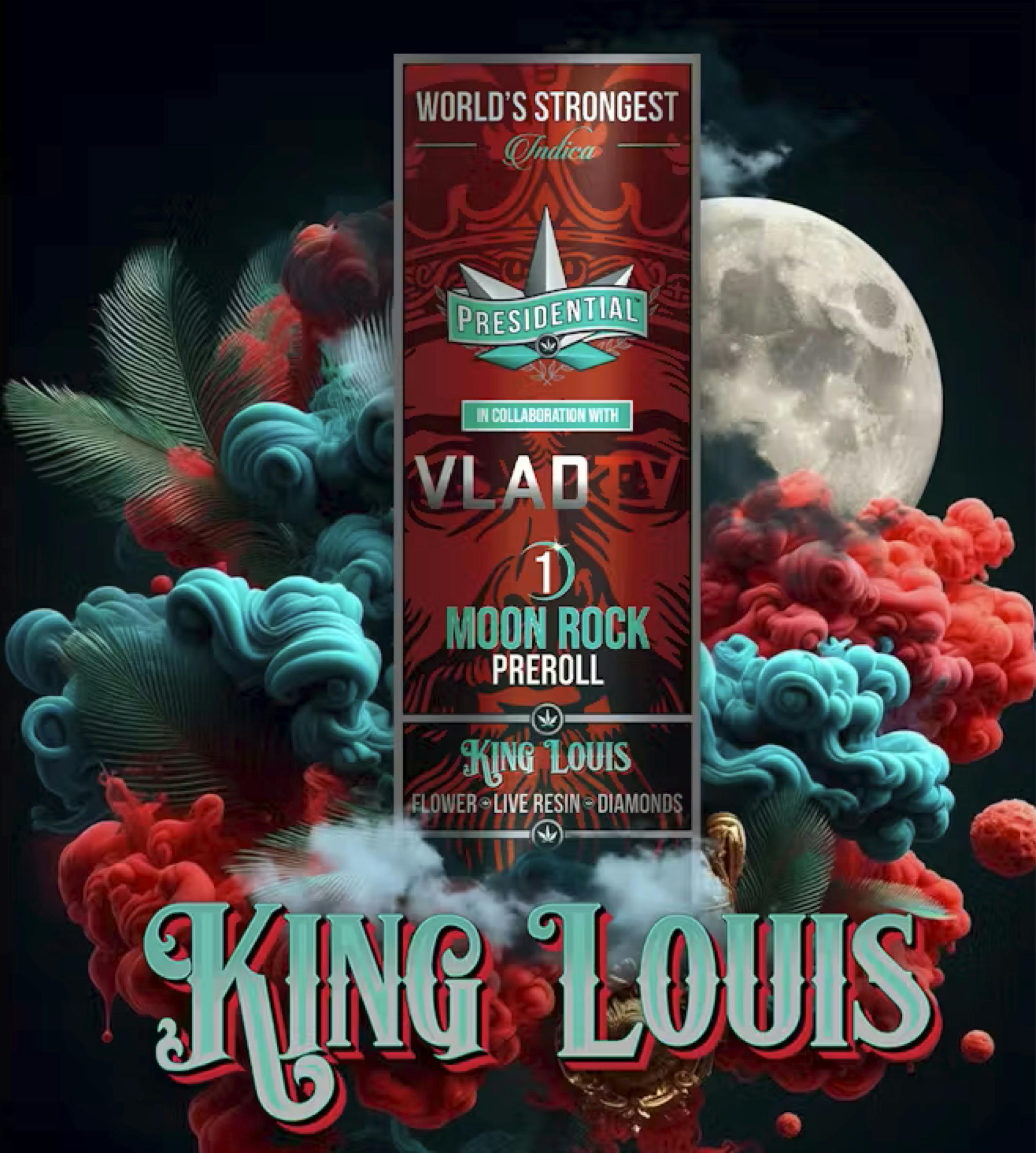 $9 | 1g Moon Rock Pre-roll | Presidential | King Louis
