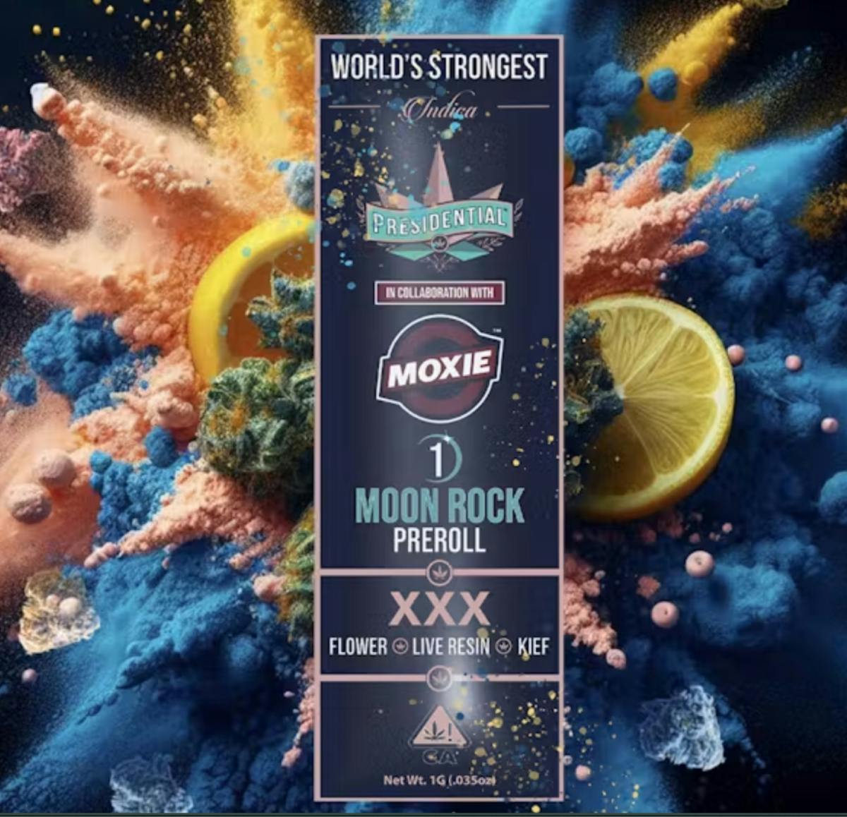 $9 | 1g Moon Rock Pre-roll | Presidential | XXX