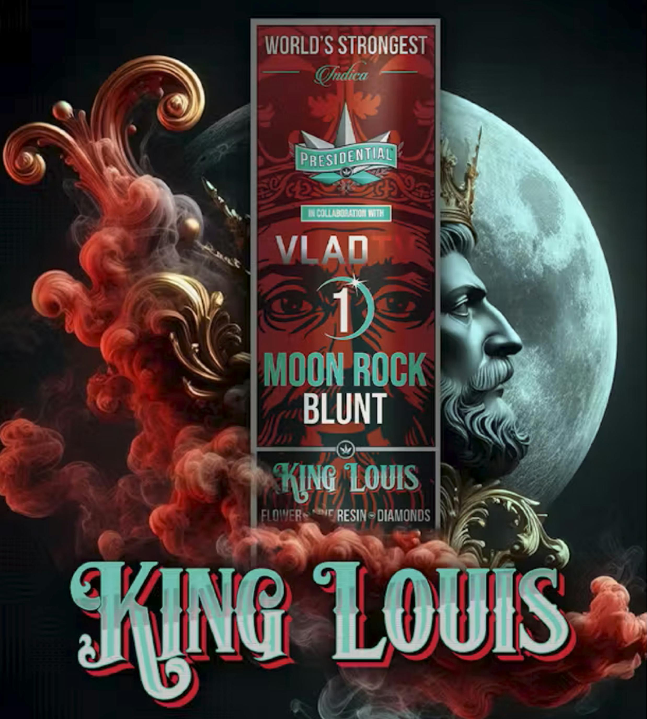 $15 | 1.5g Moon Rock Blunt | Presidential | King louis