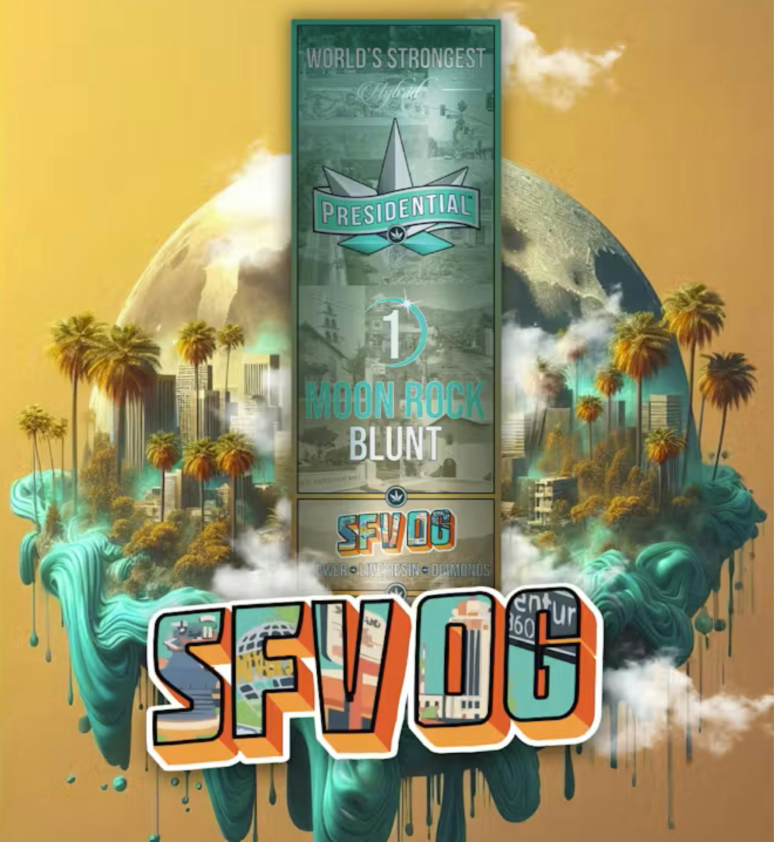 $15 | 1.5g Moon Rock Blunt | Presidential | SFV OG