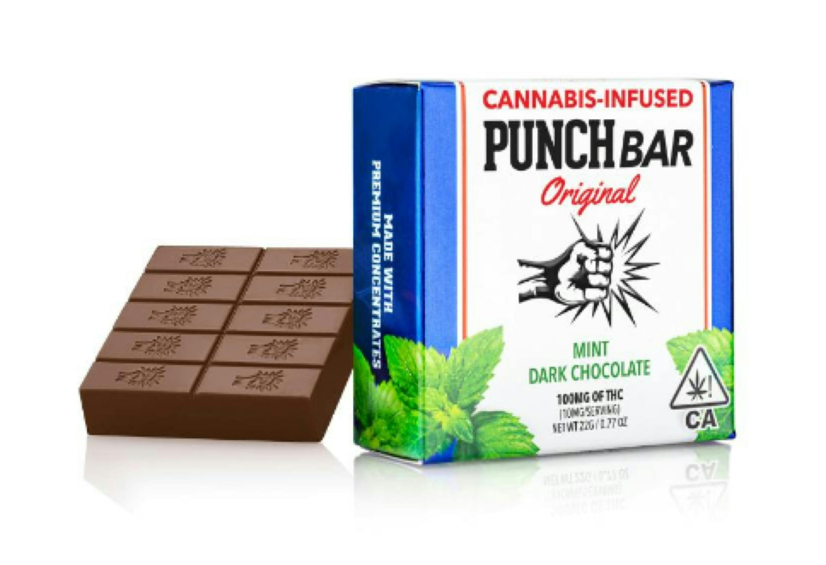 $15 | 1000mg Chocolate Bar | Punch Extracts | Dark Mint