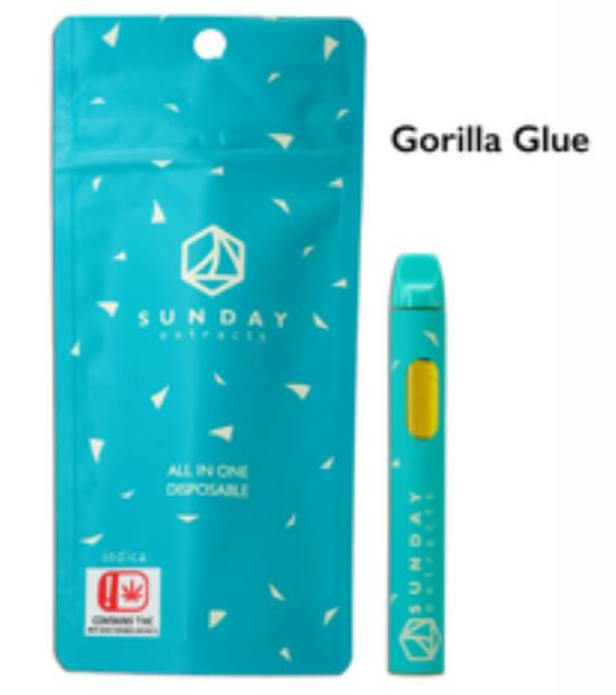 $28 | 2g Live Resin Disposable | Sunday Extracts | GG#4