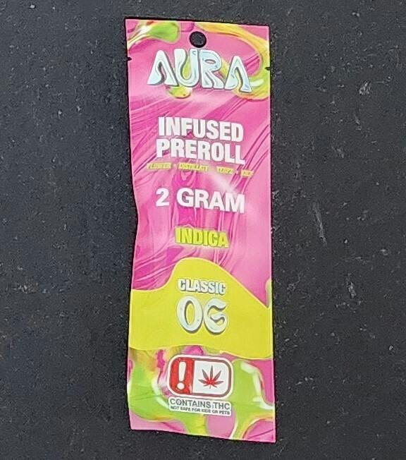 $12 | 1g Infused Aura Preroll | Cloud 9ine Solutions | Classic OG