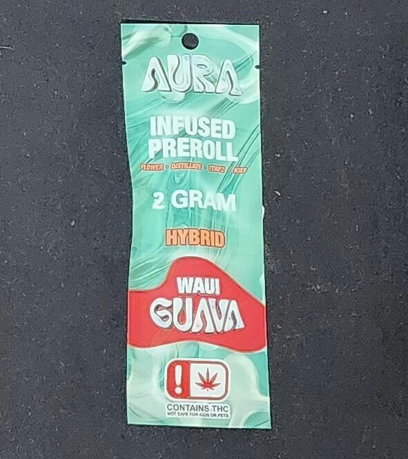 $12 | 1g Infused Aura Preroll | Cloud 9ine Solutions | Waui Guava