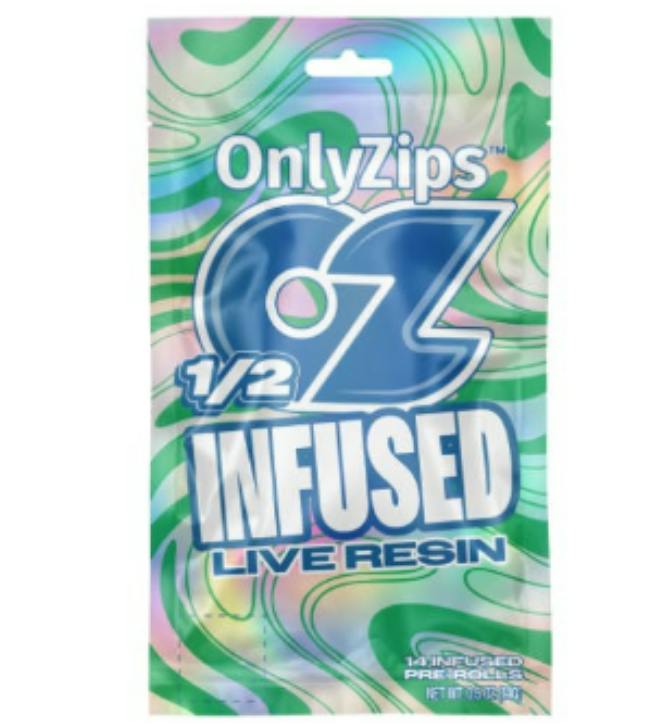 $50 | 14pk 1g Only Zips Infused Pre-Rolls | Wild West | Kitchen Sink