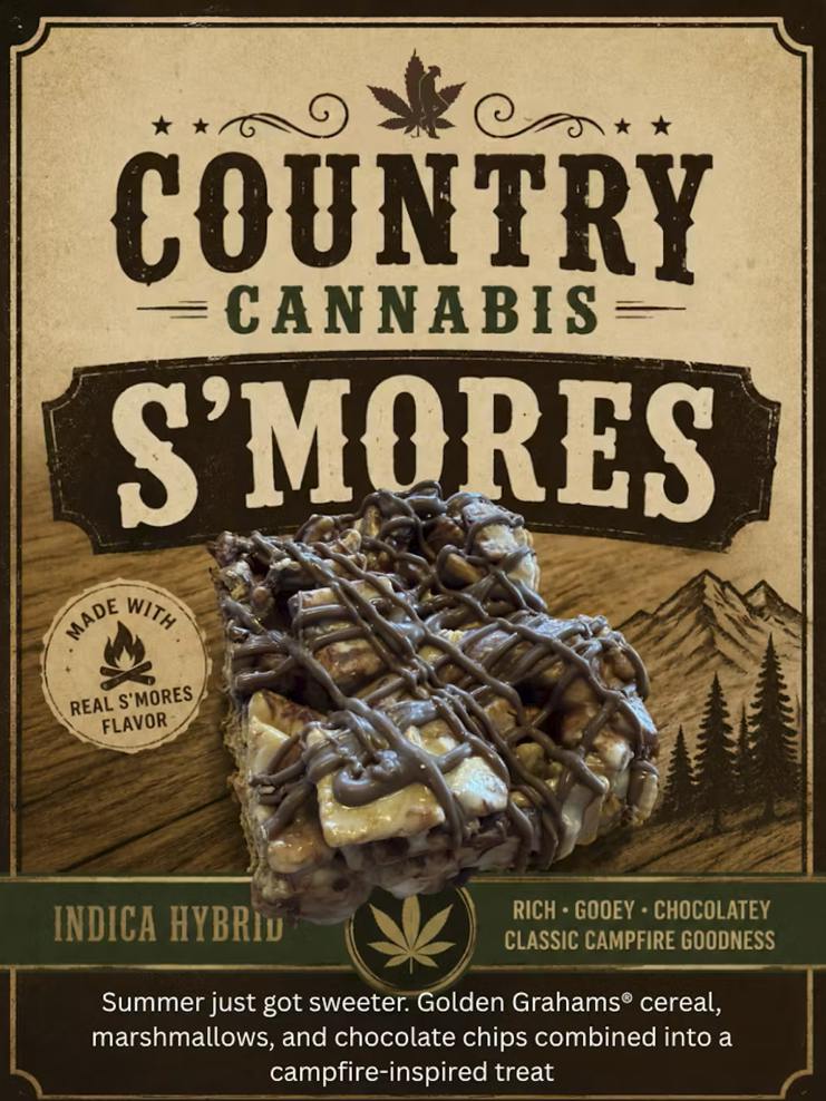 $13 | 600MG Smore's Bar | Country Cannabis