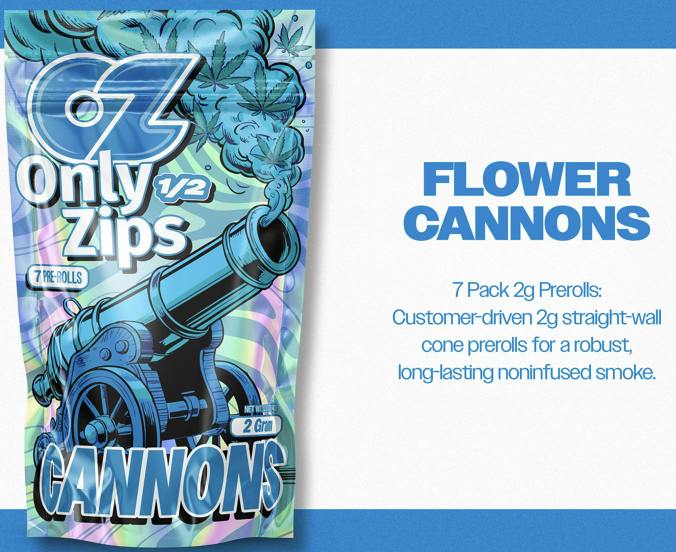 $30 | 7pk 2g Only Zips Pre-Rolls | Wild West | Wedding Cake