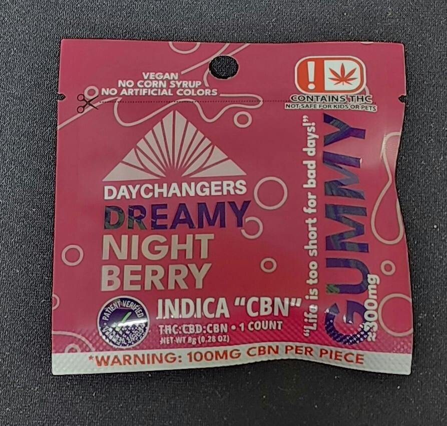 $5 | 300mg 1:1:1 THC/CBD/CBN Gummies | Day Changers | Dreamy Night Berry