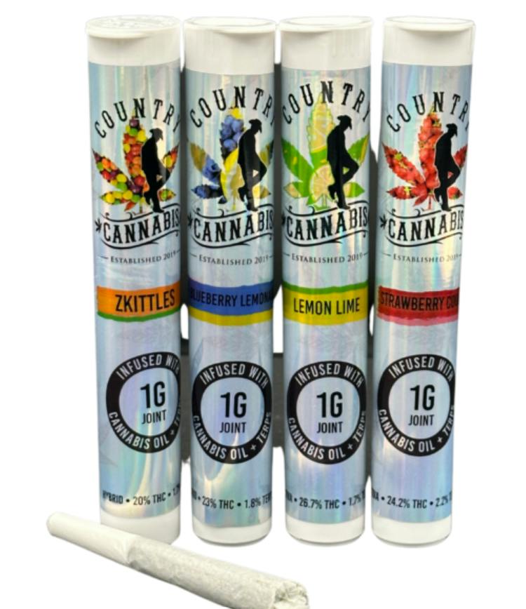 $8 | 1g Infused Preroll | Country Cannabis | Chocolate Dipped Banana