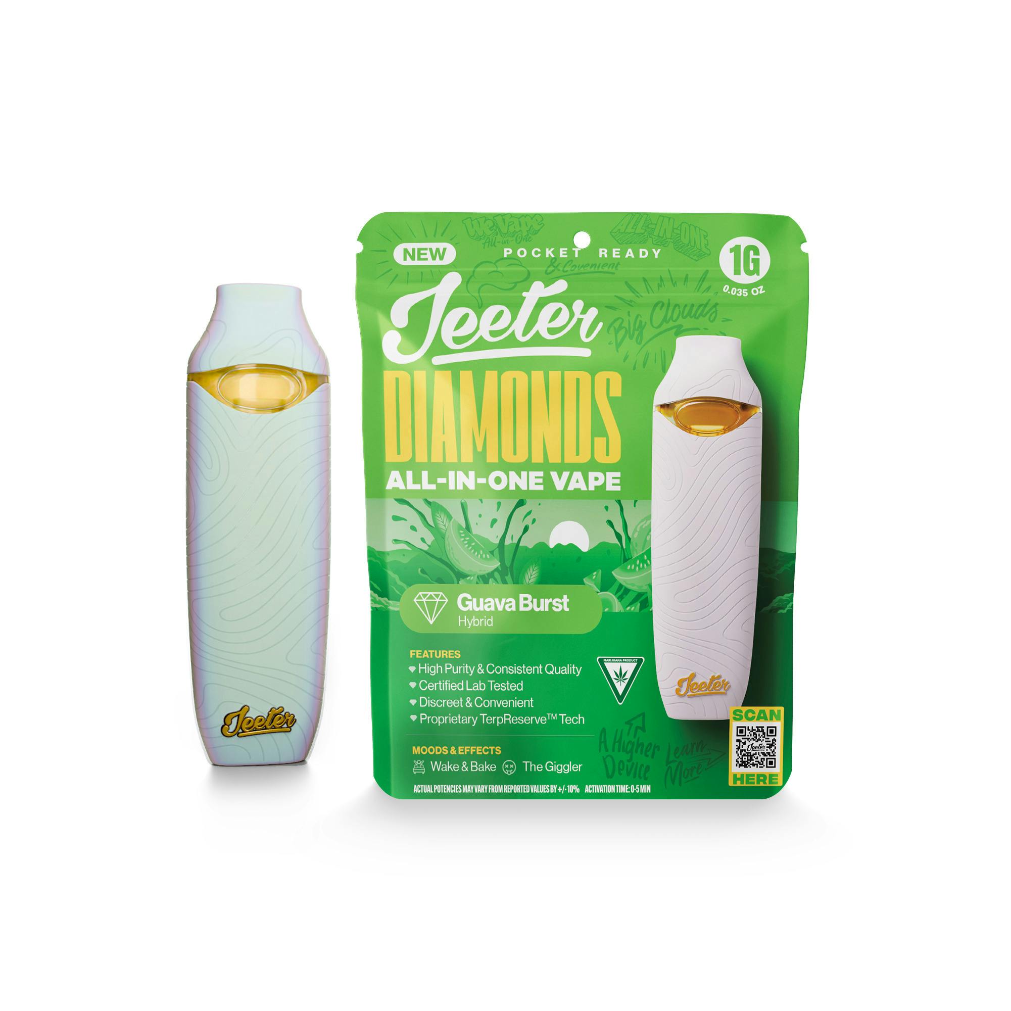 Jeeter - Disposable 1g - Guava Burst - Hybrid