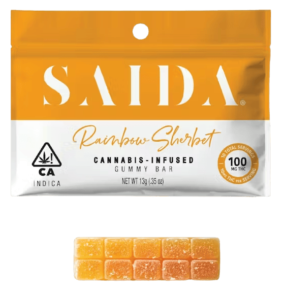THC GUMMY - RAINBOW SHERBET - 100MG
