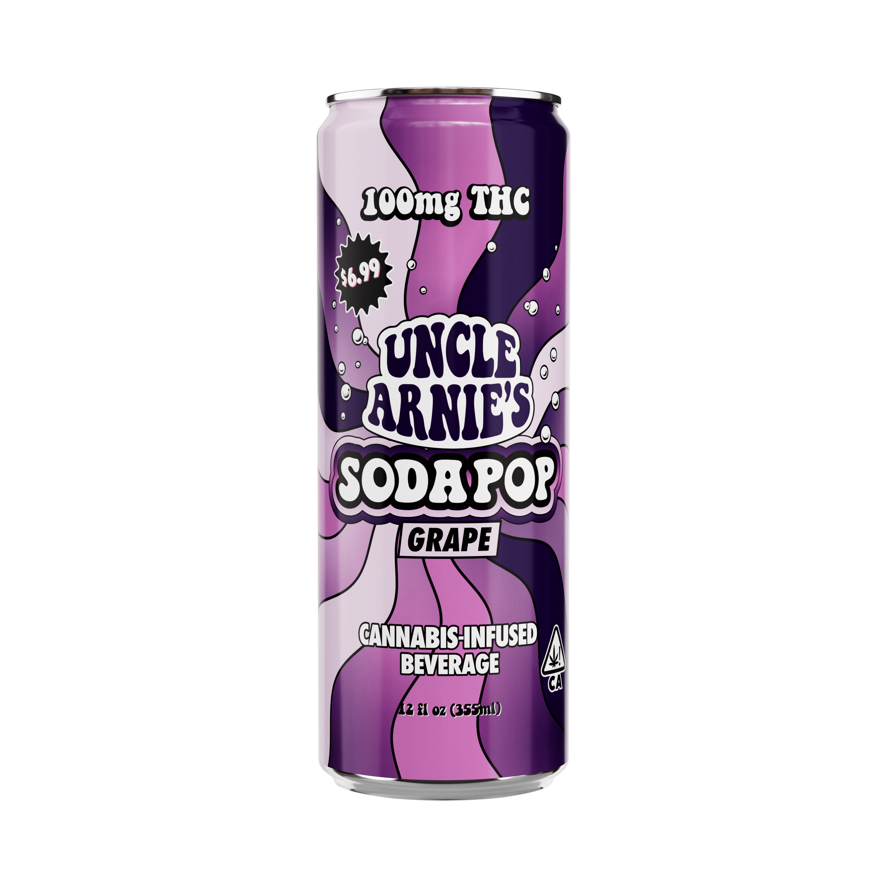 UNCLE ARNIES - THC SOFT DRINK - GRAPE SODA - 100MG