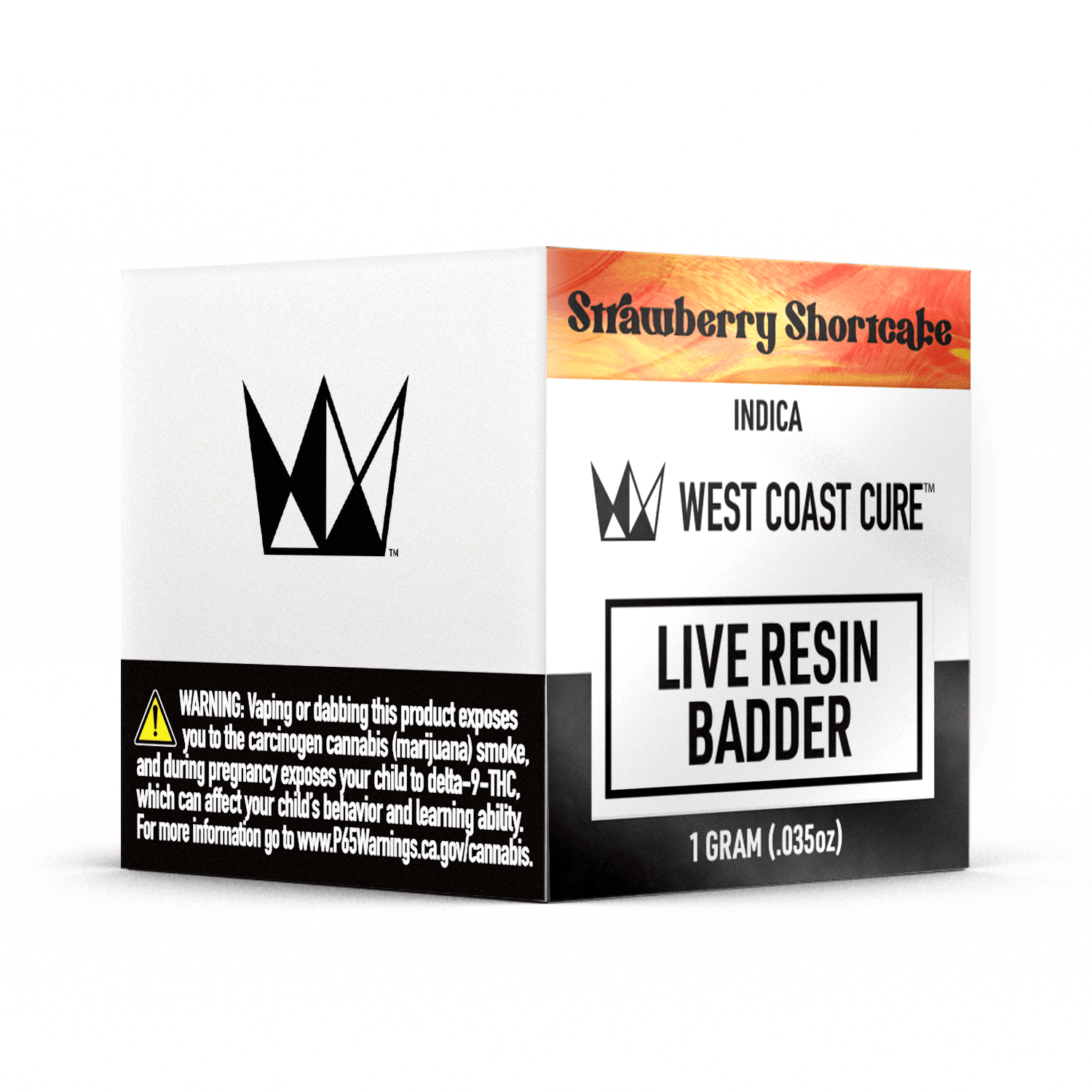 WEST COAST CURE - LIVE RESIN BADDER - STRAWBERRY SHORTCAKE - 1G