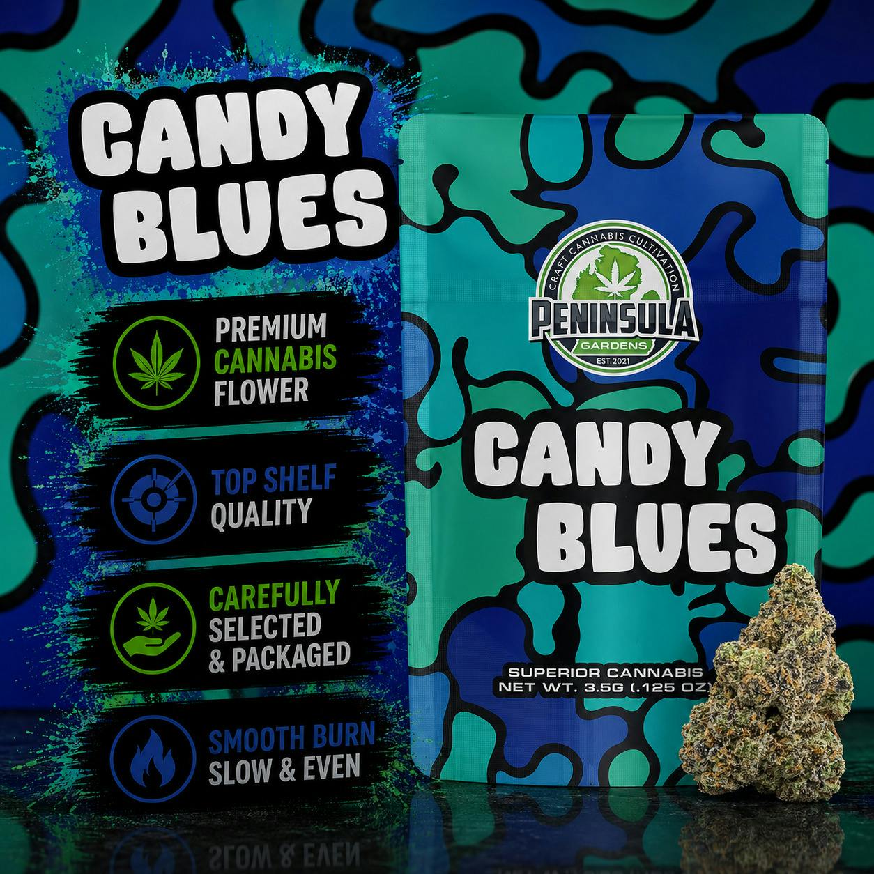 Candy Blues | Big Buds | 3.5g by Peninsula Gardens
