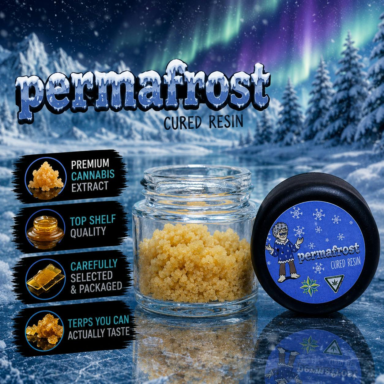 Harbor Farmz | Permafrost | Sativa | 10G | Cured Resin | REC
