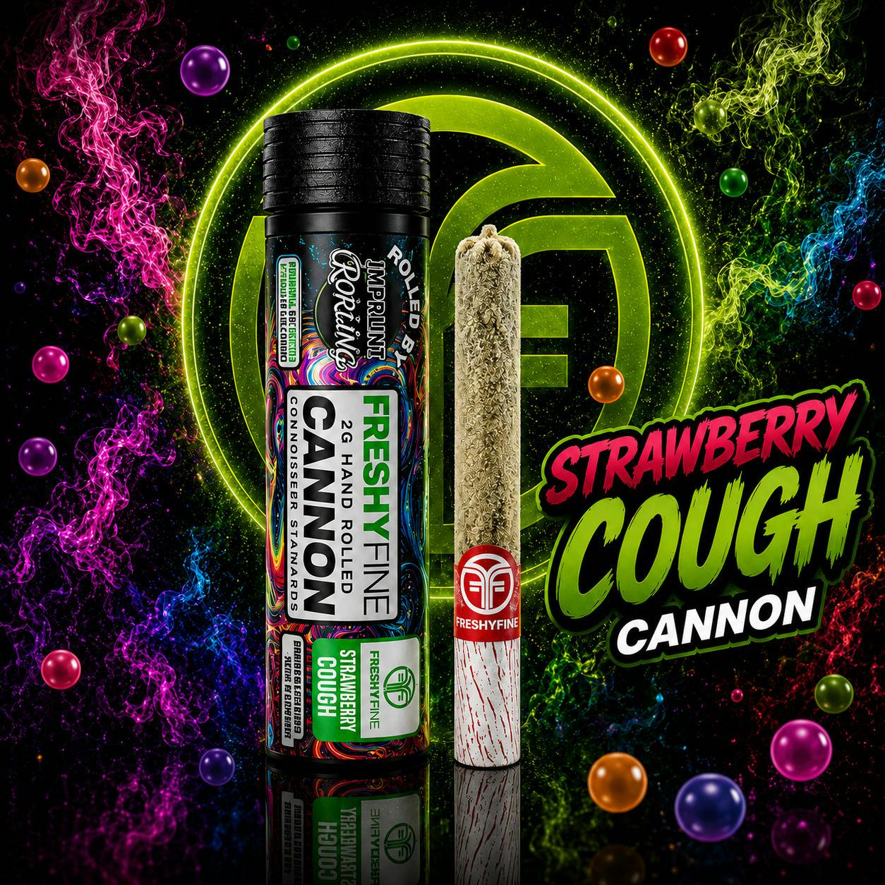 Strawberry Cough Cannon | Joint | 2g by Freshy Fine