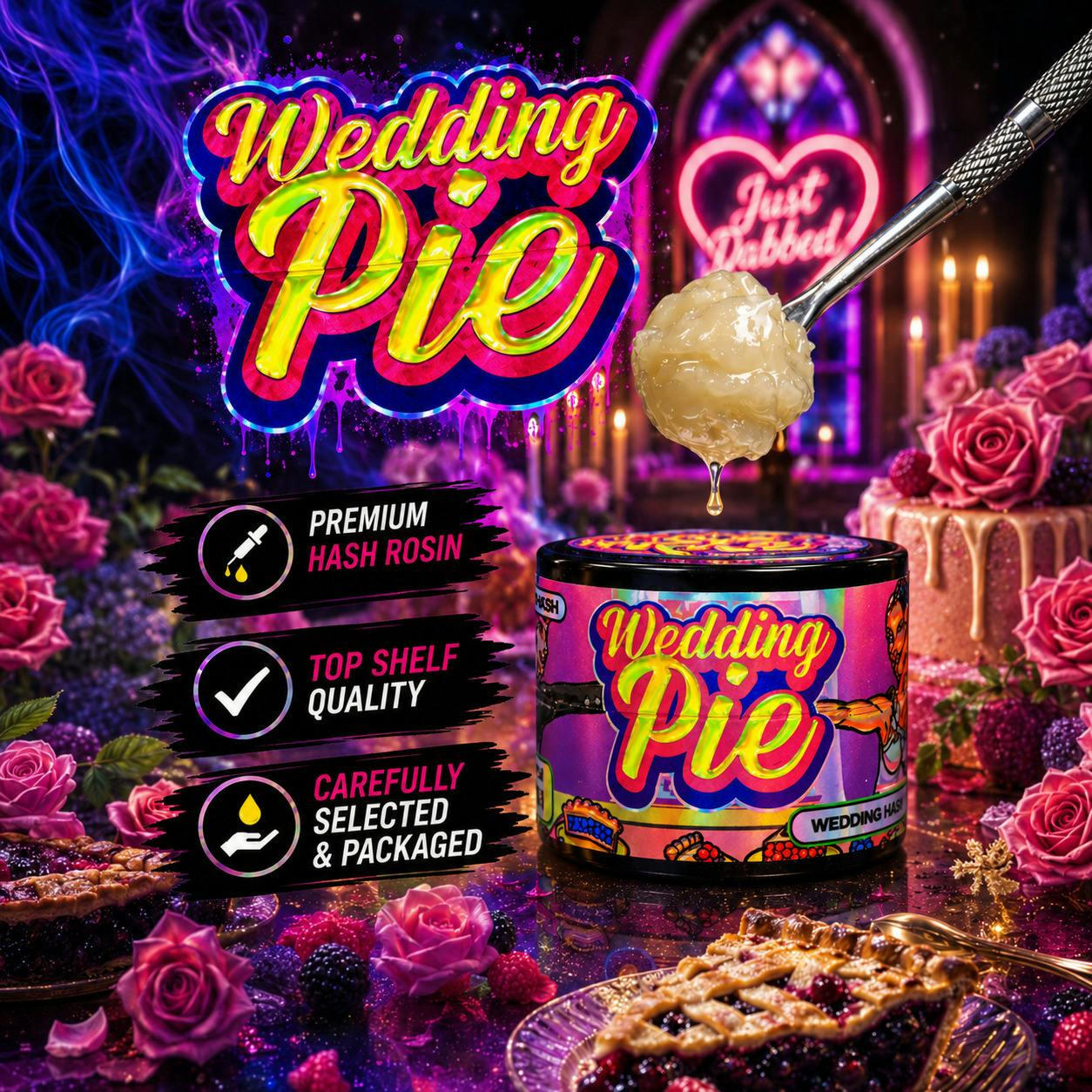 Wedding Pie | Live Hash Rosin | 1g by Freshy Fine