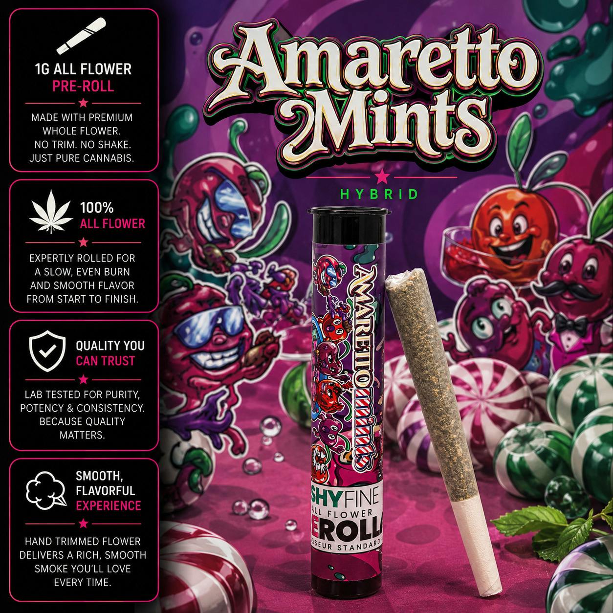 Amaretto Mints | Joint | 1g by Freshy Fine