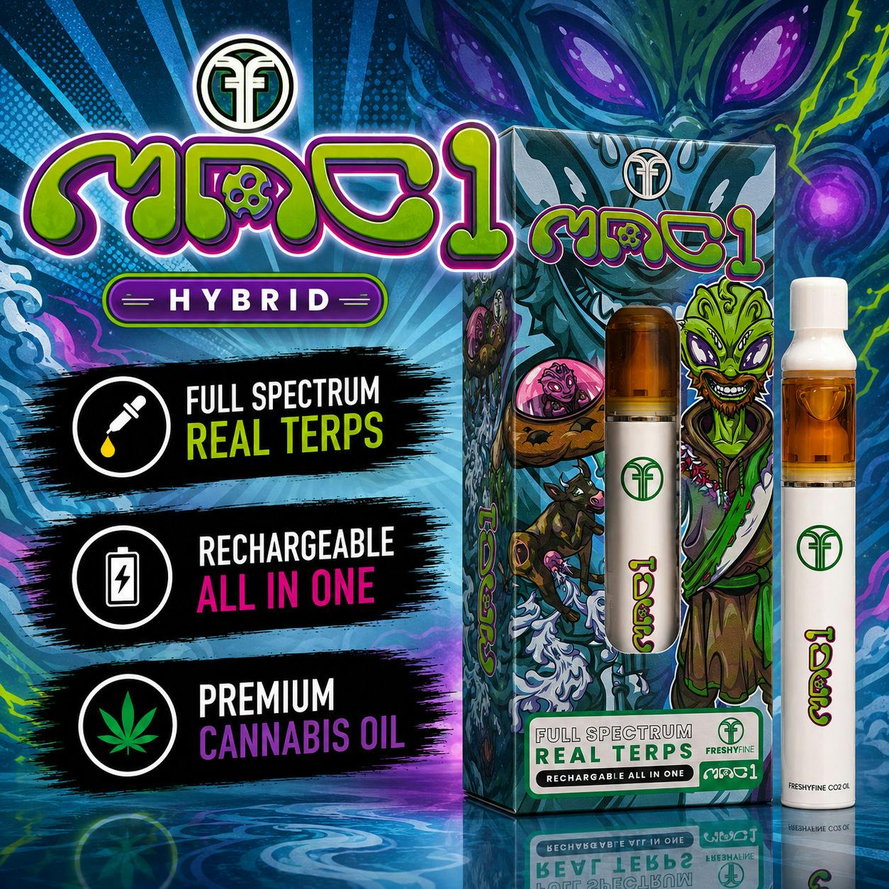 MAC1 | CO2 Disposable | 1g by Freshy Fine