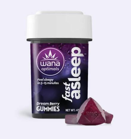 Optimals Fast-Acting Ratioed Fast Asleep Dream Berry Gummies 20mg (10-Pack | 2mg Each)