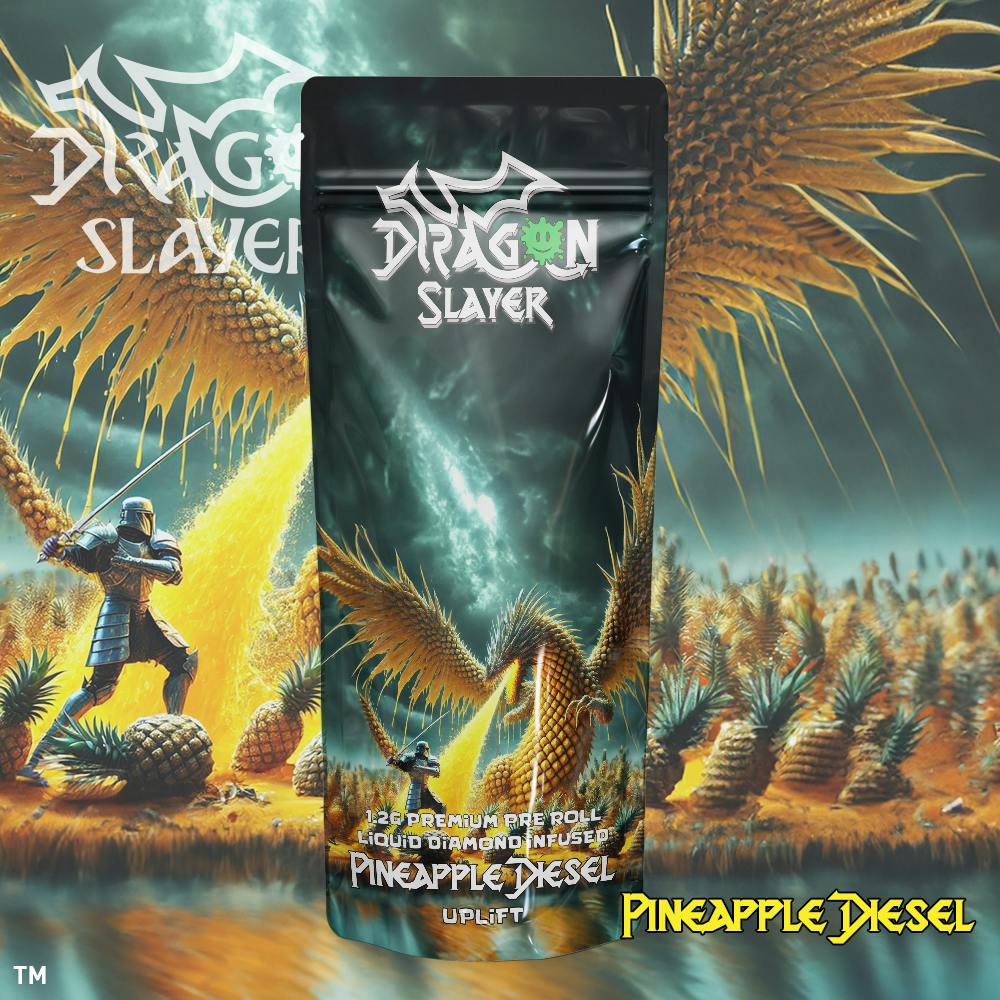 Dragon Slayer - Liquid Diamond Pre-roll 1.2g - Pineapple Diesel - Uplift at Timber Cannabis Co. Dispensary Mt. Pleasant