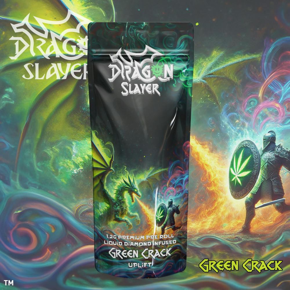 Dragon Slayer - Liquid Diamond Pre-roll 1.2g - Green Crack - Uplift