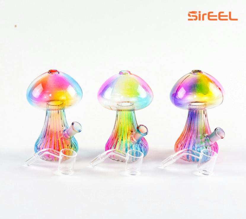 5" Weeding Rainbow Dab Rig with Banger