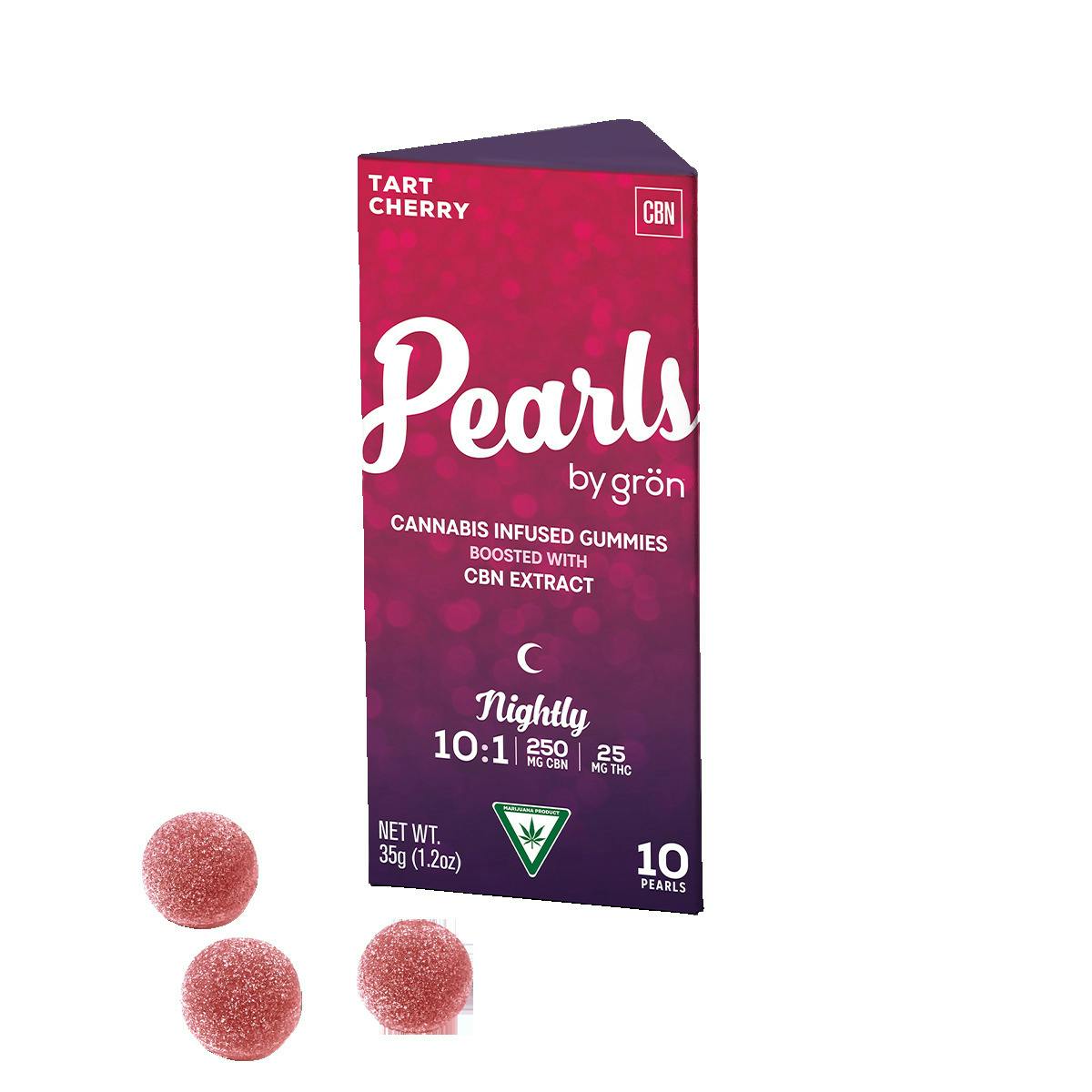 Gron - Gummies - Pearls - 200mg - 10:1 CBN/THC - Tart Cherry - Indica