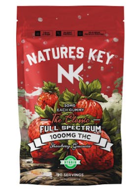 Nature's Key-Full Spec. Gummies 1000mg-Strawberry (H)