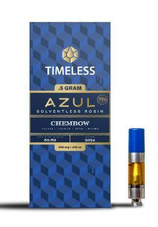 Timeless Azul Solventless Rosin Cartridge .5g - Rainbow Octane (H)