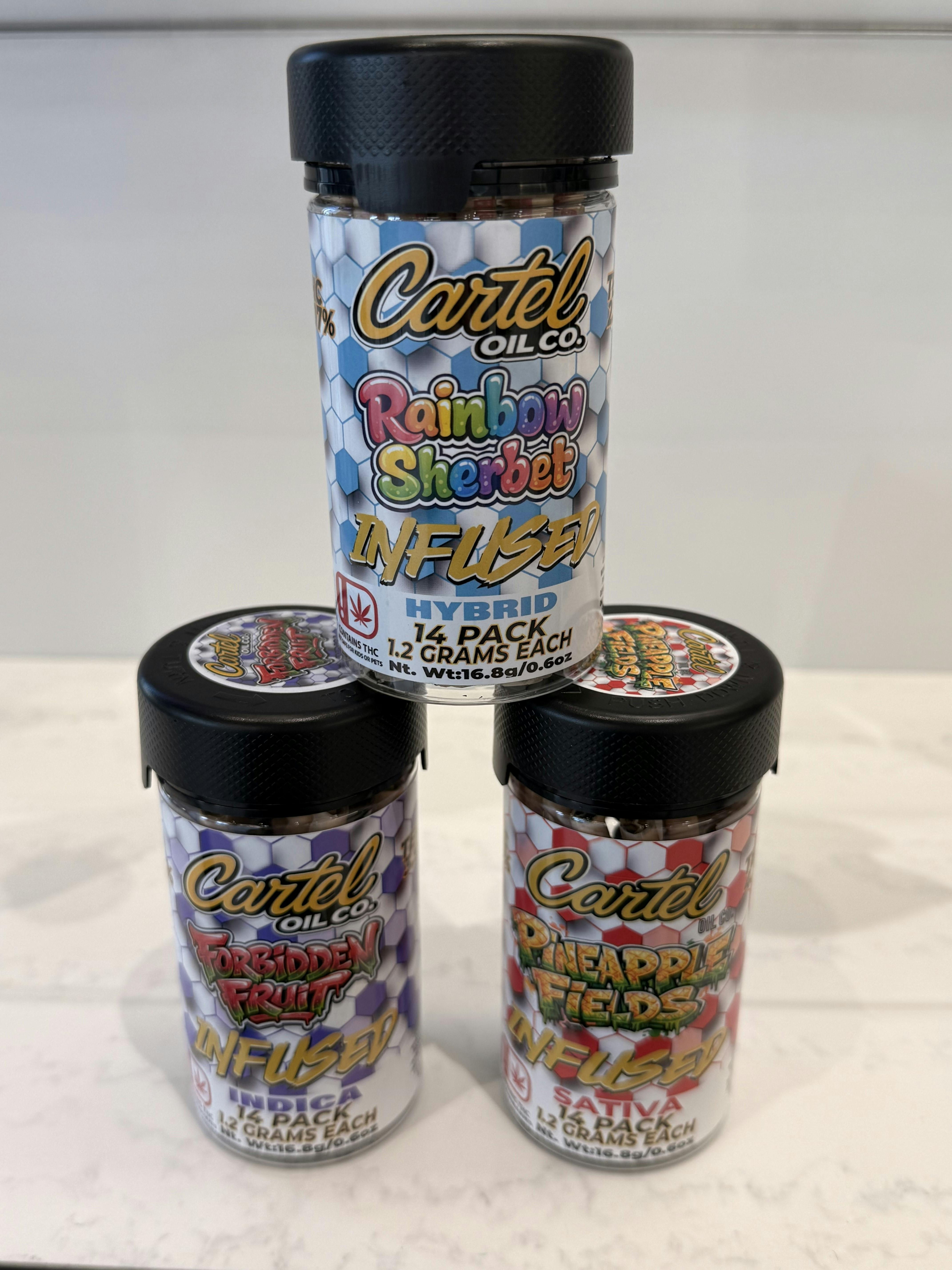 Cartel - 1.2g Resin Infused - 14 Pack - 16.8g - Double Tap (I)