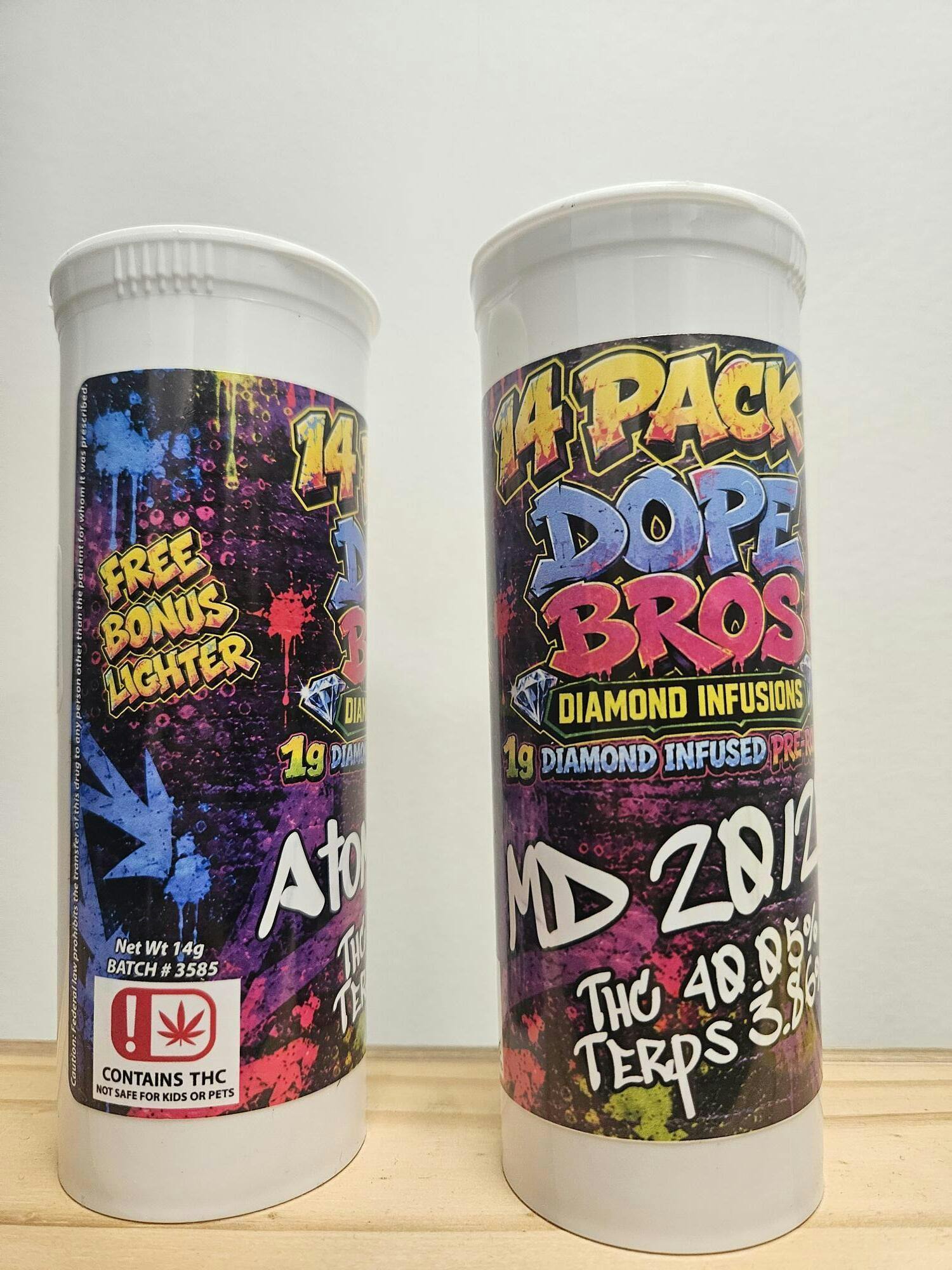 Dope Bros - 1g Diamond Infused - 14g Pack - Banana Split (SH)