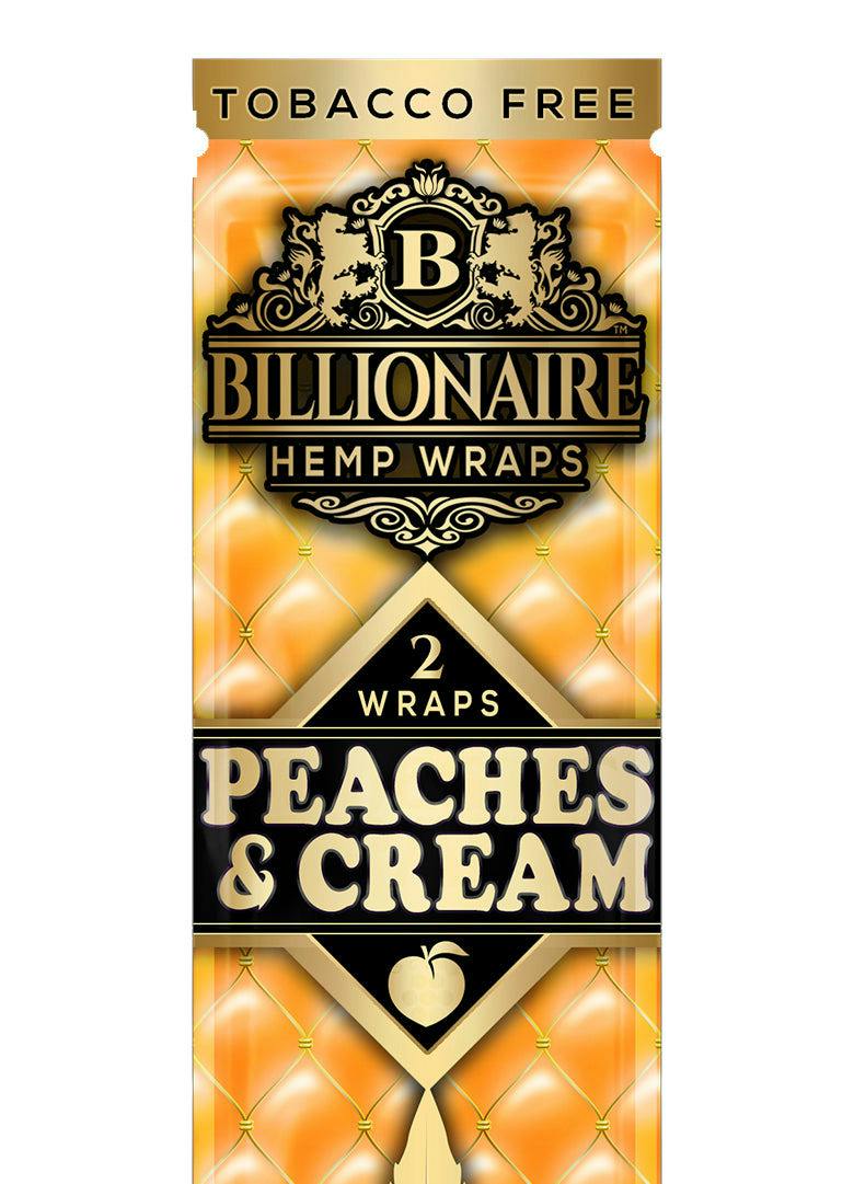 Billionaire Hemp Wraps - Peaches & Cream - 2 Pack at Capital Dank Battle Creek