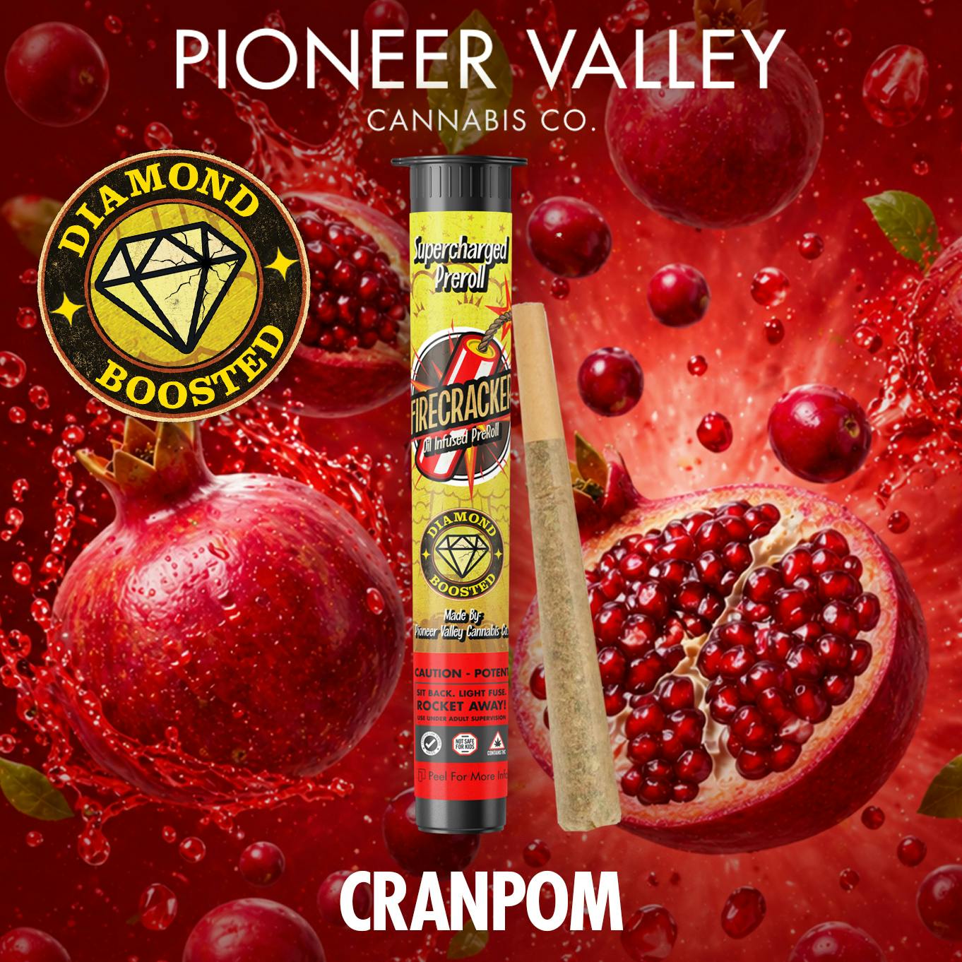 CranPom Infused Pre Roll | 1g - Firecracker at Collective Premium Cannabis Littleton