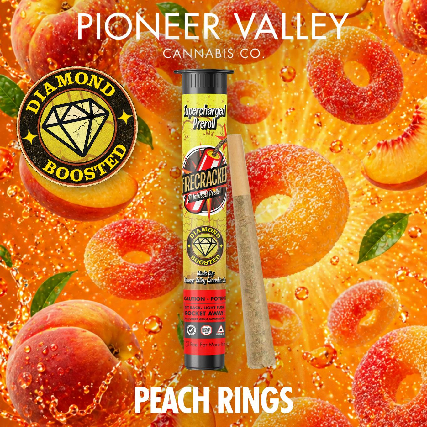 Peach Rings Infused Pre-Roll | 1g - Firecracker at Collective Premium Cannabis Littleton