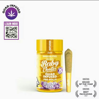 Banana Peel 0.5g Infused Pre-Roll | 5pk - Baby Jeeter
