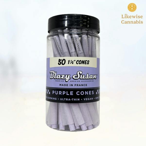 50-PACK PURPLE KING SIZE SLOW BURNING CONES - BLAZY SUSAN