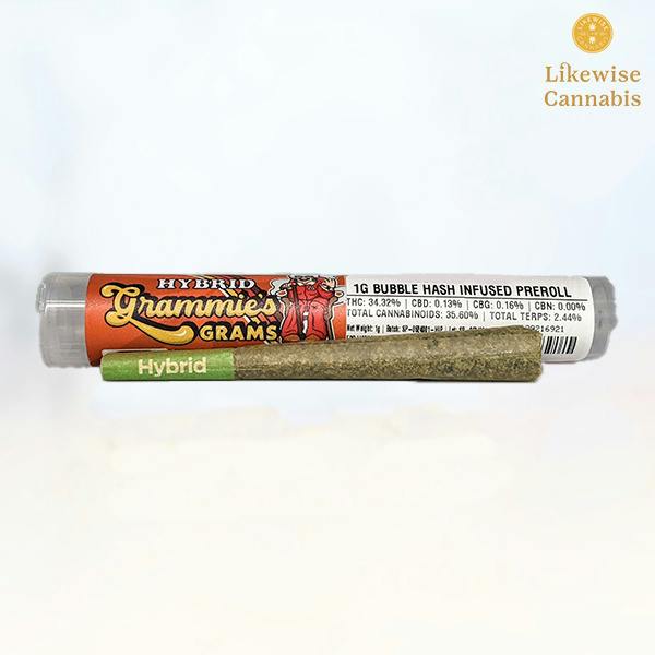 GELATO 41 1G BUBBLE HASH INFUSED PREROLL - GRAMMIES