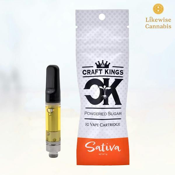 POWDERED SUGAR 1G DISTILLATE CARTRIDGE - CRAFT KINGS