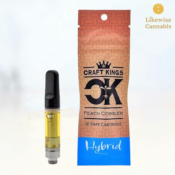PEACH COBBLER 1G DISTILLATE CARTRIDGE - CRAFT KINGS