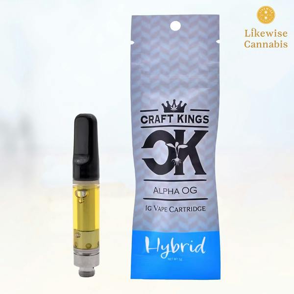 ALPHA OG 1G DISTILLATE CARTRIDGE - CRAFT KINGS