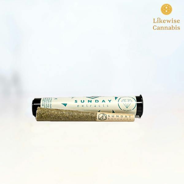 MELON GUM 0.75G DIAMOND INFUSED PRE-ROLL - SUNDAY EXTRACTS