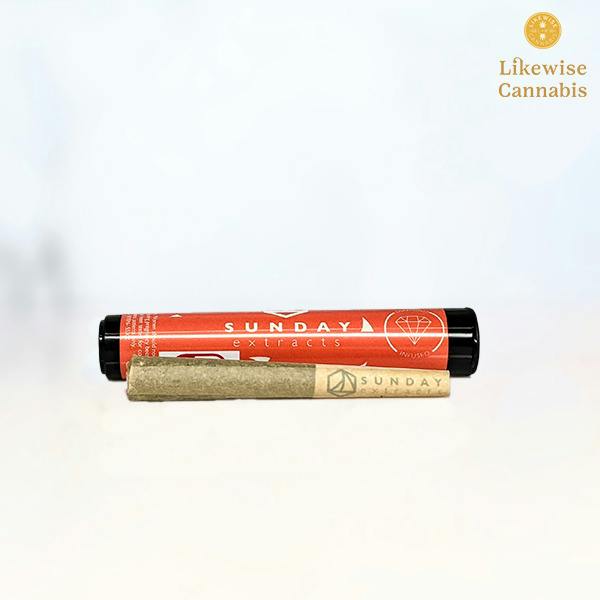 BLUEBERRY DREAM 0.75G DIAMOND INFUSED PRE-ROLL - SUNDAY EXTRACTS