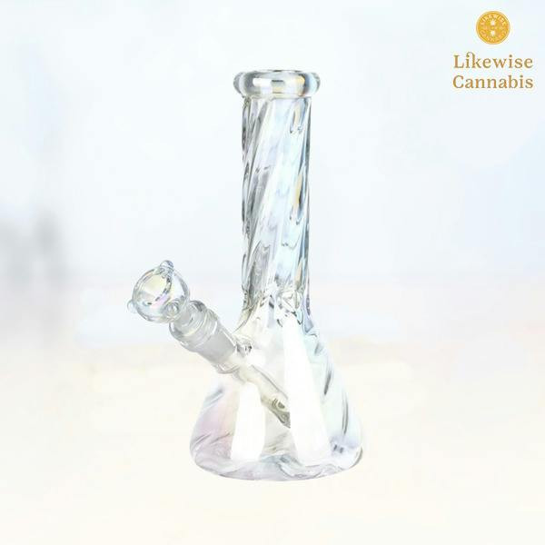 8" TWISTED NECK BEAKER BONG