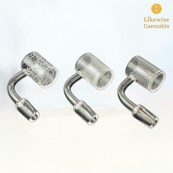 ETCHED QUARTZ BANGER 14MM MALE - SIREEL